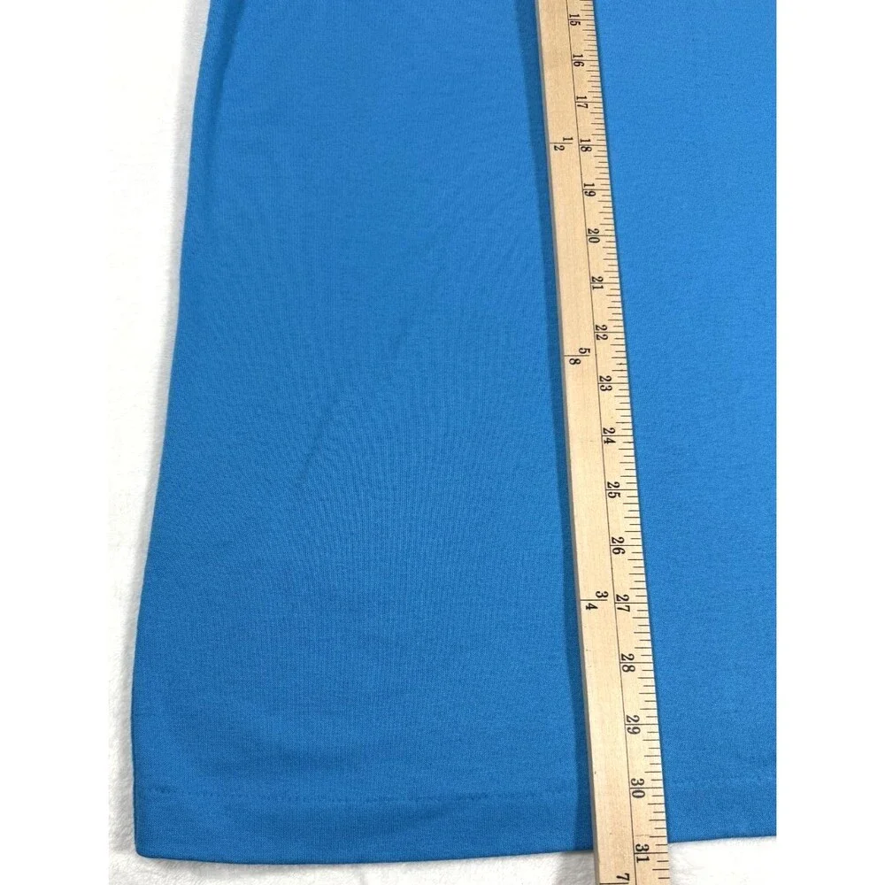 Vintage Nike Color Block T Shirt Men's Large Blue Made in USA Back Graphic Logo